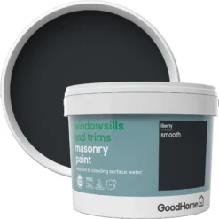 GoodHome Windowsills & Trims Liberty Smooth Matt Masonry Paint, 2.5L -Home Paint Store goodhome windowsills trims liberty smooth matt masonry paint 2 5l3663602520542 37c