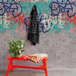 Grandeco Grey Grafitti Concrete Effect Matt Mural -Home Paint Store grandeco grey grafitti concrete effect matt mural5411012425531 21i bq