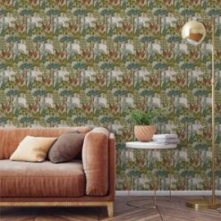 Grandeco Multicolour Elephant Forest Embossed Wallpaper 9 Grandeco Multicolour Elephant Forest Embossed Wallpaper -Home Paint Store grandeco multicolour elephant forest embossed wallpaper5411012481292 02i bq