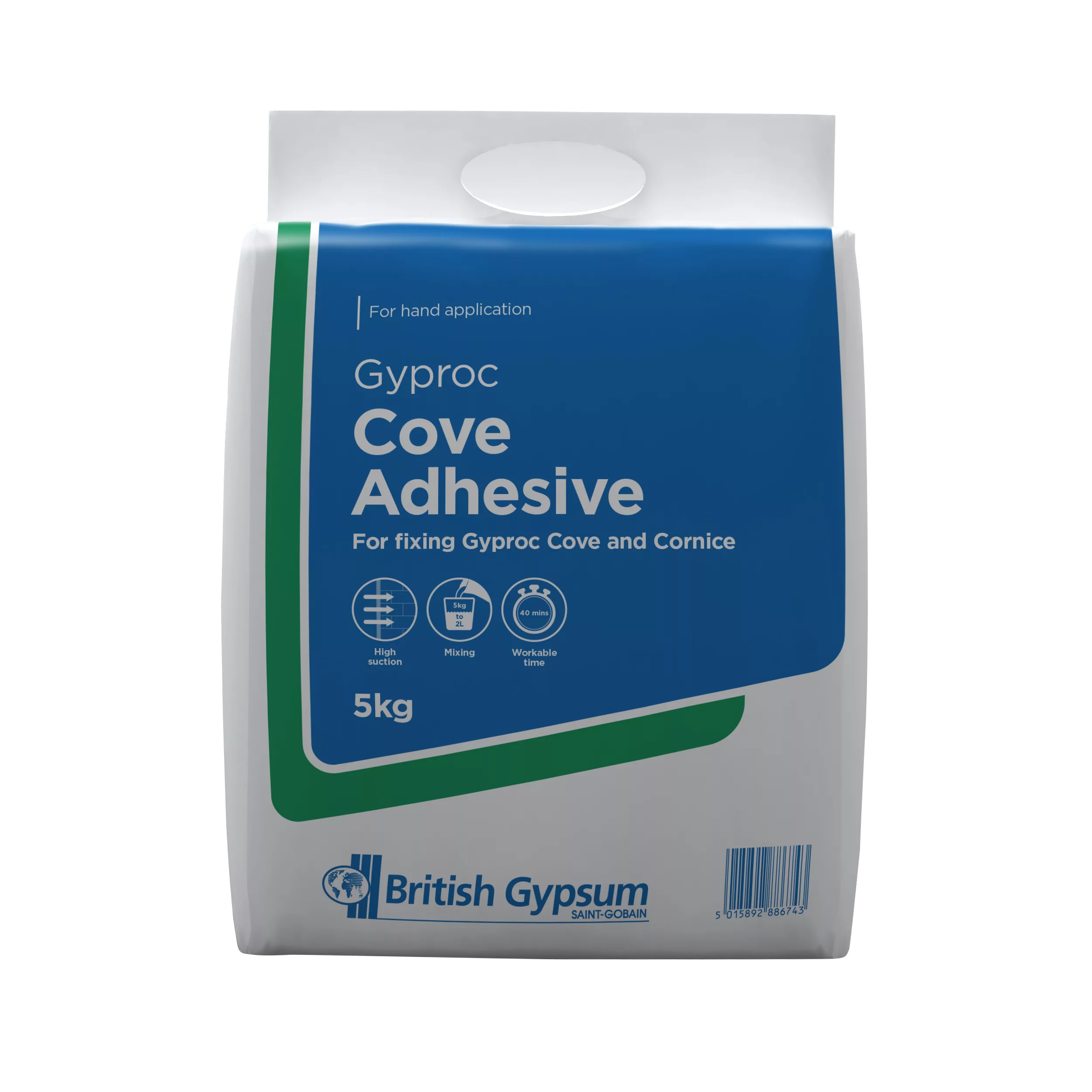 Gyproc White Coving Adhesive 5kg 3 Gyproc White Coving Adhesive 5kg