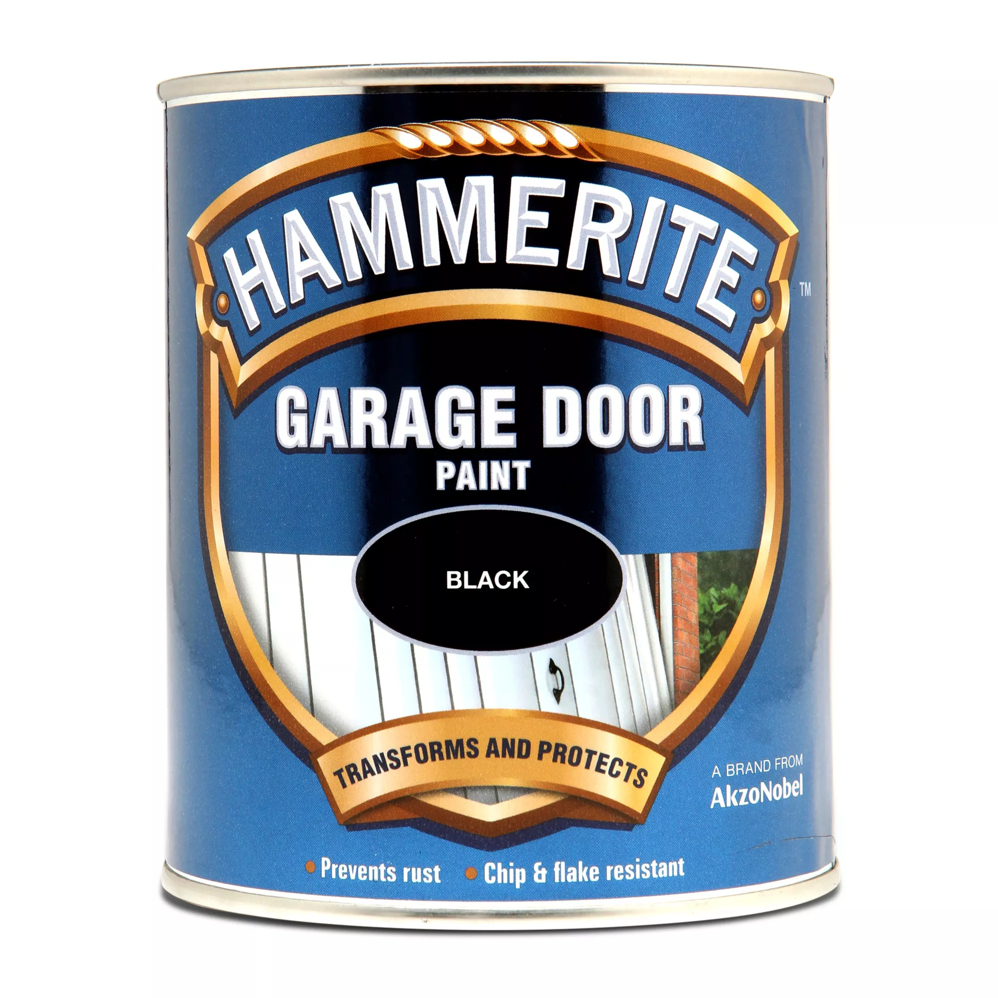 Hammerite Black High Sheen Garage Door Paint, 750ml 4 Hammerite Black High Sheen Garage Door Paint, 750ml - Image 2