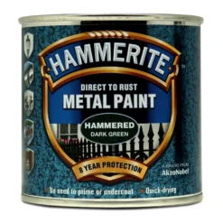 Hammerite Dark Green Hammered Effect Metal Paint, 250ml -Home Paint Store hammerite dark green hammered effect metal paint 250ml5011867227016 08c bq