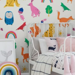 Joules Multicolour Country Critters Smooth Wallpaper -Home Paint Store joules multicolour country critters smooth wallpaper5011583527414 21i bq