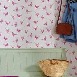 Joules Pink Pheasant Smooth Wallpaper 11 Joules Pink Pheasant Smooth Wallpaper -Home Paint Store joules pink pheasant smooth wallpaper5011583526332 20i bq