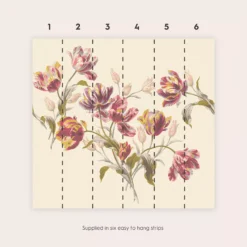 Laura Ashley Gosford Cranberry Floral Matt Mural -Home Paint Store laura ashley gosford cranberry floral matt mural5011583468830 02t bq