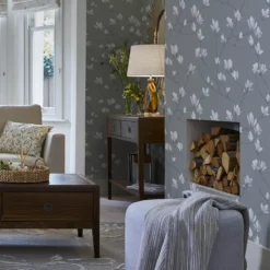 Laura Ashley Magnolia Grove Slate Floral Smooth Wallpaper 12 Laura Ashley Magnolia Grove Slate Floral Smooth Wallpaper -Home Paint Store laura ashley magnolia grove slate floral smooth wallpaper5011583467062 21i bq