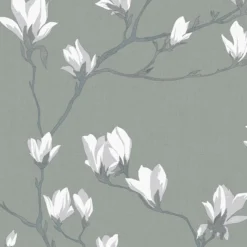 Laura Ashley Magnolia Grove Slate Floral Smooth Wallpaper 10 Laura Ashley Magnolia Grove Slate Floral Smooth Wallpaper -Home Paint Store laura ashley magnolia grove slate floral smooth wallpaper5011583467062 37c bq