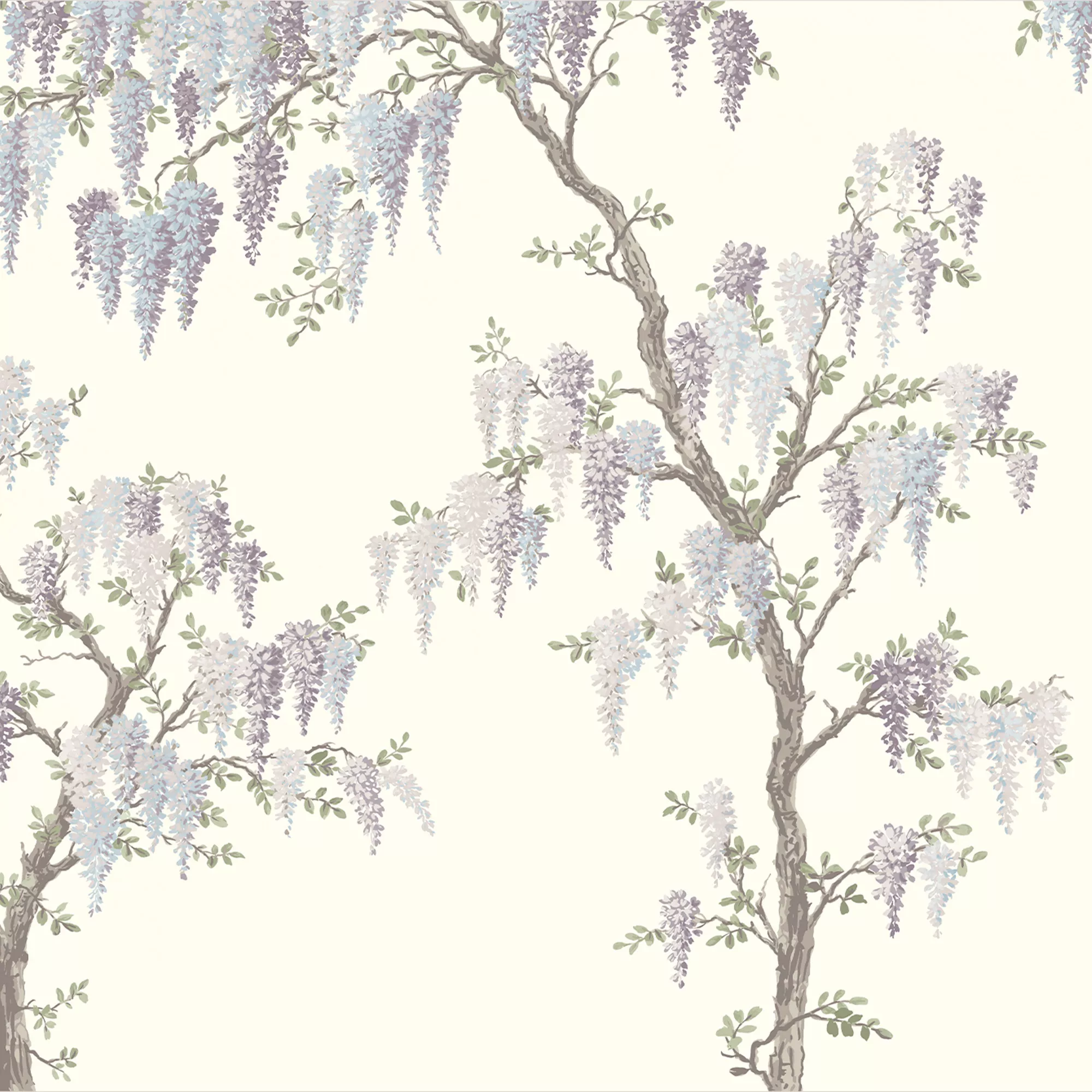 Laura Ashley Pale Iris Wisteria Garden Matt Mural 3 Laura Ashley Pale Iris Wisteria Garden Matt Mural