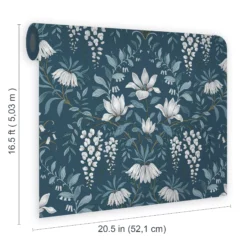 Laura Ashley Parterre Dark Seaspray Damask Smooth Wallpaper -Home Paint Store laura ashley parterre dark seaspray damask smooth wallpaper5011583468564 02t bq