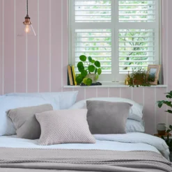 Laura Ashley Saltram Amethyst Stripe Smooth Wallpaper -Home Paint Store laura ashley saltram amethyst stripe smooth wallpaper5011583524536 20i bq