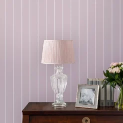 Laura Ashley Saltram Amethyst Stripe Smooth Wallpaper -Home Paint Store laura ashley saltram amethyst stripe smooth wallpaper5011583524536 21i bq