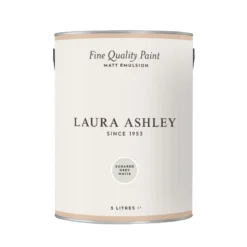 Laura Ashley Sugared Grey White Matt Emulsion Paint, 5L -Home Paint Store laura ashley sugared grey white matt emulsion paint 5l5011583473032 08c bq