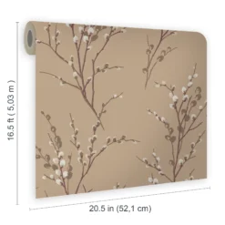 Laura Ashley Willow Neutral Floral Smooth Wallpaper -Home Paint Store laura ashley willow neutral floral smooth wallpaper5011583467185 02t bq