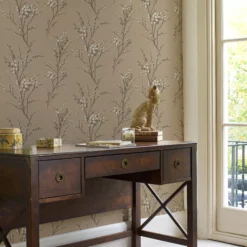 Laura Ashley Willow Neutral Floral Smooth Wallpaper -Home Paint Store laura ashley willow neutral floral smooth wallpaper5011583467185 21i bq