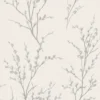Laura Ashley Willow Off White & Steel Floral Smooth Wallpaper -Home Paint Store laura ashley willow off white steel floral smooth wallpaper5011583467215 02c bq