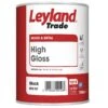 Leyland Trade Black Gloss Metal & Wood Paint, 750ml -Home Paint Store leyland trade black gloss metal wood paint 750ml5010426773032 02c bq
