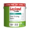 Leyland Trade Fast Drying Brilliant White Satinwood Metal & Wood Paint, 3L