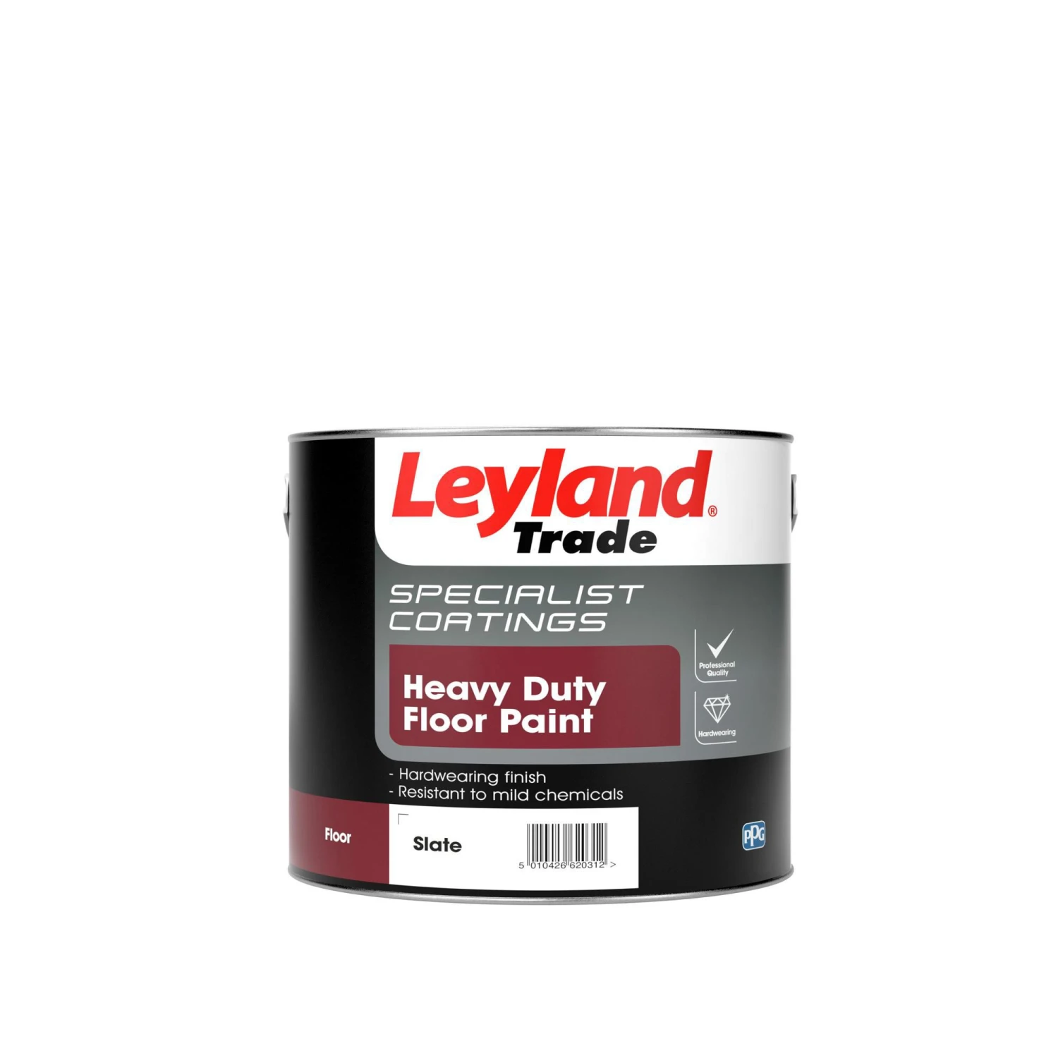 Leyland Trade Heavy Duty Slate Grey Satinwood Floor & Tile Paint, 2.5L 3 Leyland Trade Heavy Duty Slate Grey Satinwood Floor & Tile Paint, 2.5L