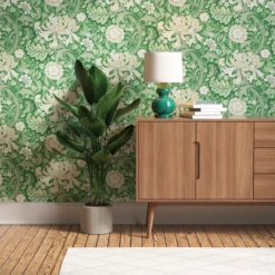 Lick Green, White & Beige Wildflowers 02 Smooth Wallpaper -Home Paint Store lick green white beige wildflowers 02 smooth wallpaper5060932648867 03i bq