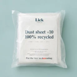Lick Large 100% Recycled Plastic Dust Sheet, Pack Of 10 -Home Paint Store lick large 100 recycled plastic dust sheet pack of 105060932647259 02i bq