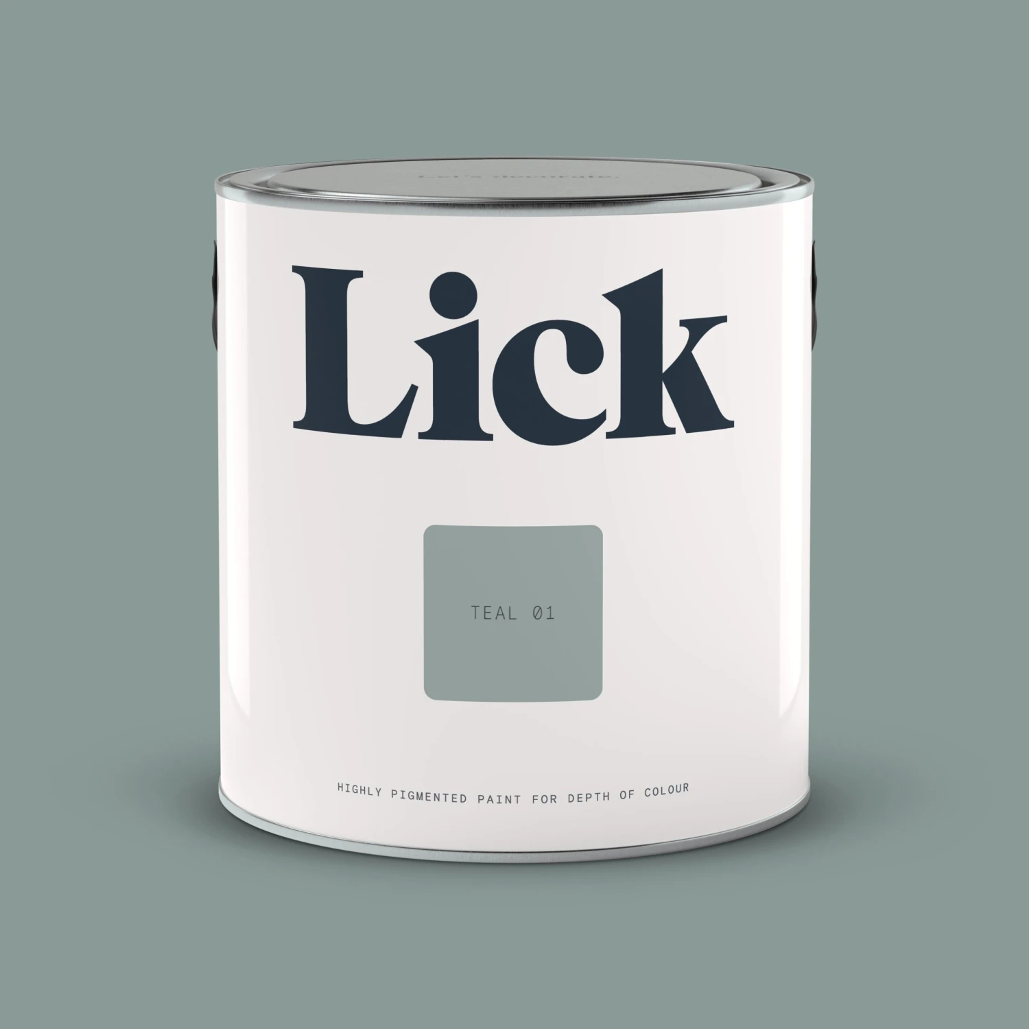 Lick Teal 01 Matt Emulsion Paint, 2.5L 4 Lick Teal 01 Matt Emulsion Paint, 2.5L - Image 2