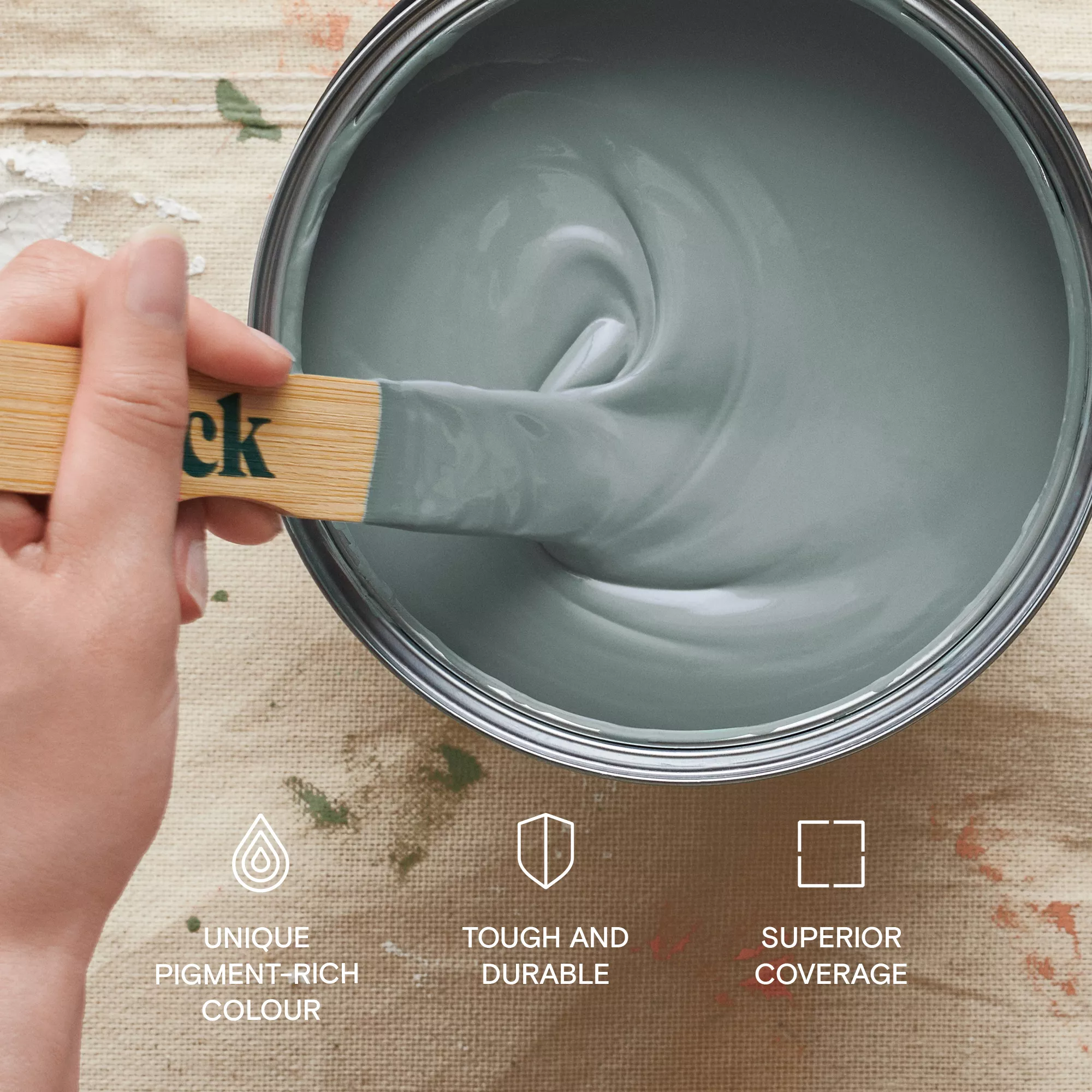 Lick Teal 01 Matt Emulsion Paint, 2.5L 9 Lick Teal 01 Matt Emulsion Paint, 2.5L - Image 7