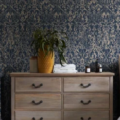 Next Majestic Damask Navy Metallic Effect Smooth Wallpaper -Home Paint Store next majestic damask navy metallic effect smooth wallpaper5011583521344 21i bq
