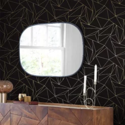 Next Scatter Geo Black Metallic Effect Smooth Wallpaper -Home Paint Store next scatter geo black metallic effect smooth wallpaper5011583520835 21i bq