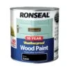 Ronseal 10 Year Weatherproof Wood Paint Black Satin Exterior Wood Paint, 2.5L Tin -Home Paint Store ronseal 10 year weatherproof wood paint black satin exterior wood paint 2 5l tin5010214887941 08c bq