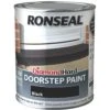 Ronseal Black Satinwood Doorstep Paint, 750ml -Home Paint Store ronseal black satinwood doorstep paint 750ml5010214862573 08c bq