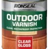 Ronseal Clear Gloss Wood Varnish, 0.25L -Home Paint Store ronseal clear gloss wood varnish 0 25l5010214809134 08c bq