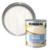 Ronseal Diamond Hard White Ash Matt Wax Wood Wax, 0.75L -Home Paint Store ronseal diamond hard white ash matt wax wood wax 0 75l5010214868858 02c bq
