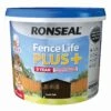 Ronseal Fence Life Plus Dark Oak Matt Fence & Shed Treatment, 9L -Home Paint Store ronseal fence life plus dark oak matt fence shed treatment 9l5010214876341 08c bq