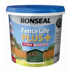 Ronseal Fence Life Plus Forest Green Matt Fence & Shed Treatment, 5L