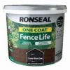 Ronseal One Coat Fence Life Tudor Black Oak Matt Fence & Shed Treatment, 9L -Home Paint Store ronseal one coat fence life tudor black oak matt fence shed treatment 9l5010214882991 08c bq