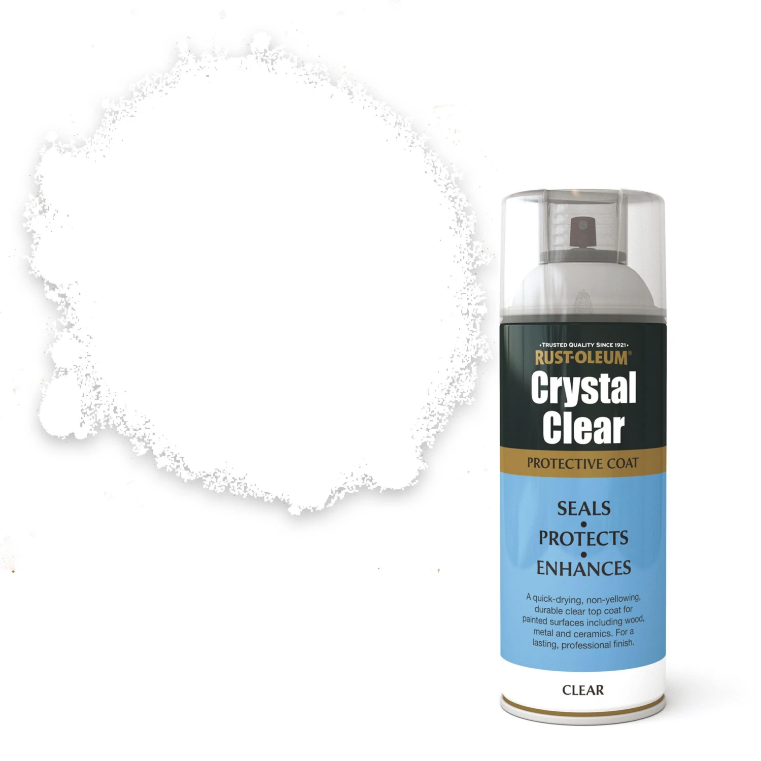 Rust-Oleum Crystal Clear Matt Lacquer Spray Paint, 400ml 3 Rust-Oleum Crystal Clear Matt Lacquer Spray Paint, 400ml