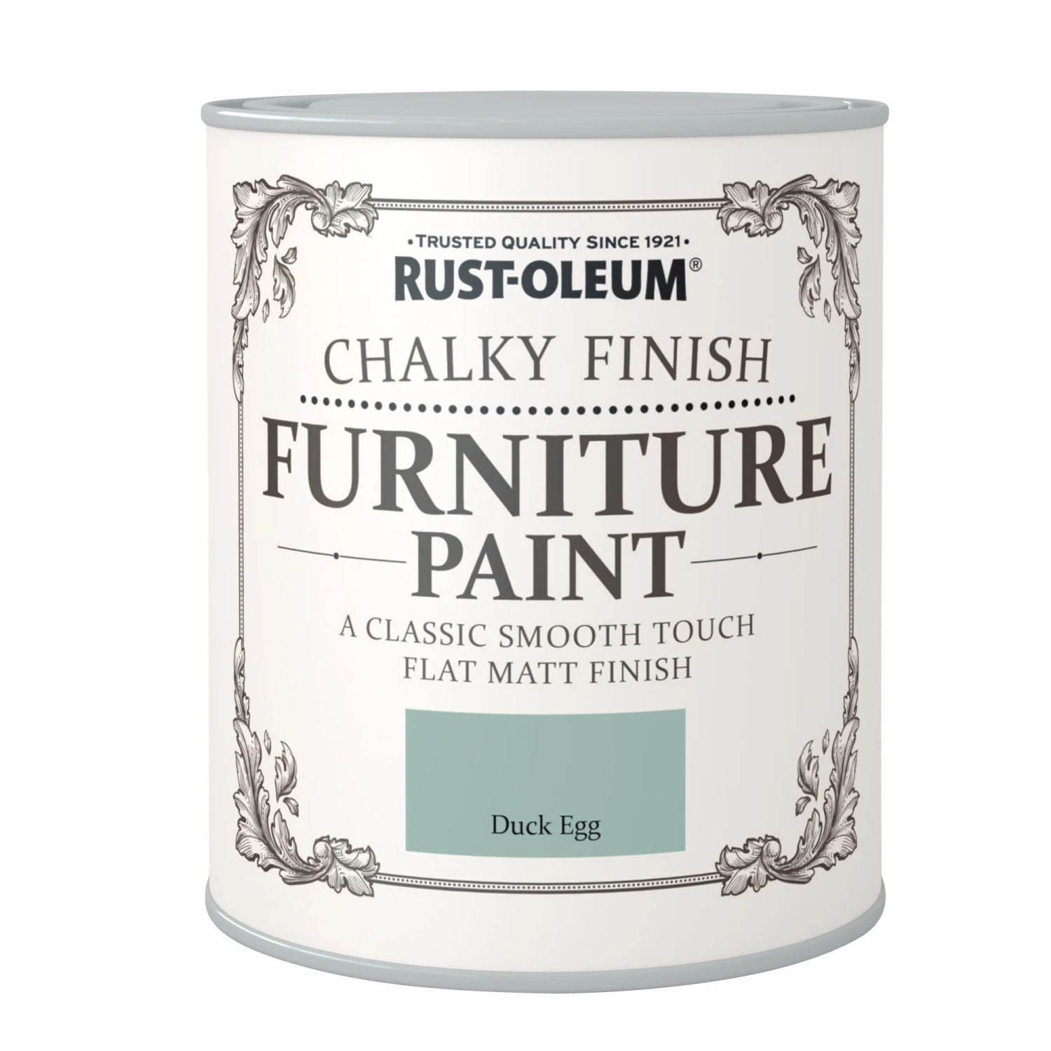 Rust-Oleum Duck Egg Chalky Effect Matt Furniture Paint, 750ml 4 Rust-Oleum Duck Egg Chalky Effect Matt Furniture Paint, 750ml - Image 2