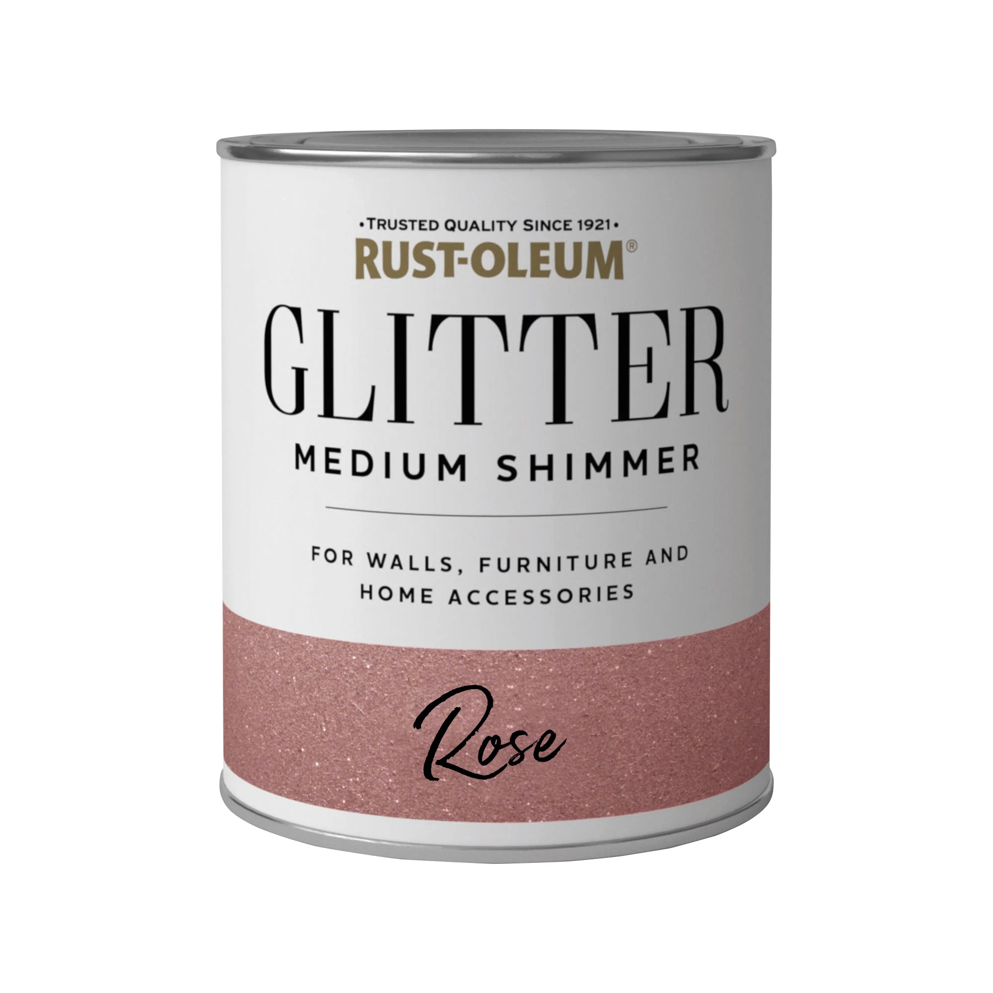 Rust-Oleum Medium Shimmer Rose Glitter Effect Mid Sheen Multi-surface Topcoat Paint Glitter, 750ml 4 Rust-Oleum Medium Shimmer Rose Glitter Effect Mid Sheen Multi-surface Topcoat Paint Glitter, 750ml - Image 2