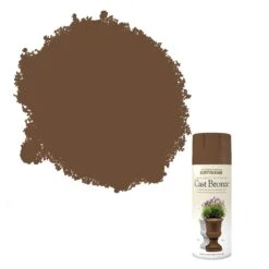 Rust-Oleum Natural Effects Matt Cast Bronze Textured Effect Multi-surface Spray Paint, 400ml