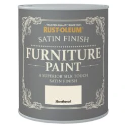 Rust-Oleum Shortbread Satinwood Furniture Paint, 750ml -Home Paint Store rust oleum shortbread satinwood furniture paint 750ml5013296032513 01c BQ