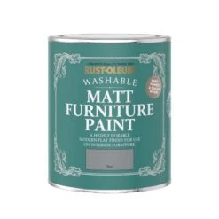 Rust-Oleum Slate Matt Furniture Paint, 750ml -Home Paint Store rust oleum slate matt furniture paint 750ml5013296131476 08c bq