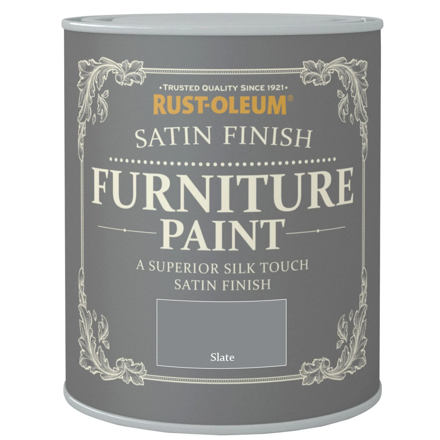 Rust-Oleum Slate Satinwood Furniture Paint, 750ml 3 Rust-Oleum Slate Satinwood Furniture Paint, 750ml