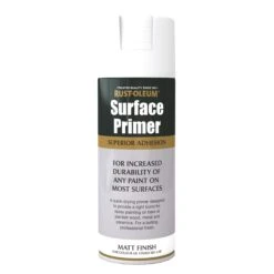 Rust-Oleum Surface Primer White Matt Multi-surface Primer Spray Paint, 400ml -Home Paint Store rust oleum surface primer white matt multi surface primer spray paint 400ml5013296950466 08c bq