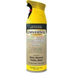 Rust-Oleum Universal Canary Yellow Gloss Multi-surface Spray Paint, 400ml -Home Paint Store rust oleum universal canary yellow gloss multi surface spray paint 400ml5013296951005 08c bq