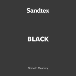 Sandtex Ultra Smooth Black Masonry Paint, 5L -Home Paint Store sandtex ultra smooth black masonry paint 5l5010131461231 01t bq