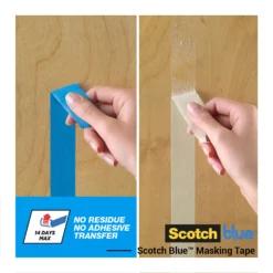 ScotchBlue Blue Masking Tape (L)41m (W)24mm, Pack Of 3 -Home Paint Store scotchblue blue masking tape l 41m w 24mm pack of 34054596722002 02i