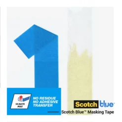 ScotchBlue Blue Masking Tape (L)41m (W)48mm, Pack Of 3 -Home Paint Store scotchblue blue masking tape l 41m w 48mm pack of 34054596721999 02t