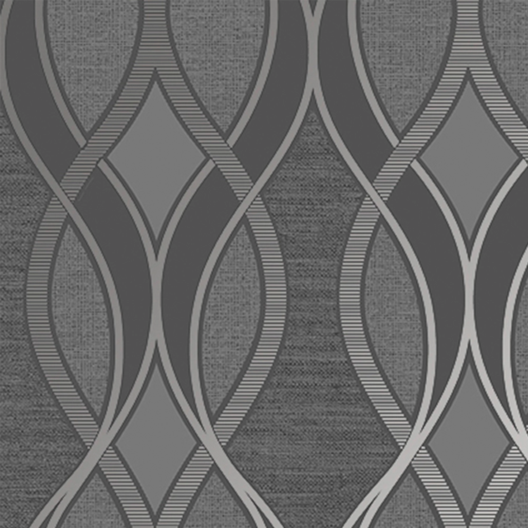 Sublime Dark Grey Ribbon Geometric Smooth Wallpaper 6 Sublime Dark Grey Ribbon Geometric Smooth Wallpaper - Image 4