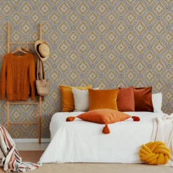 Superfresco Easy Grey & Yellow Geometric Woven Effect Textured Wallpaper -Home Paint Store superfresco easy grey yellow geometric woven effect textured wallpaper5011583512854 02i bq