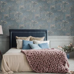 Superfresco Easy Wanderlust Blue Tropical Metallic Effect Smooth Wallpaper -Home Paint Store superfresco easy wanderlust blue tropical metallic effect smooth wallpaper5011583532135 20i